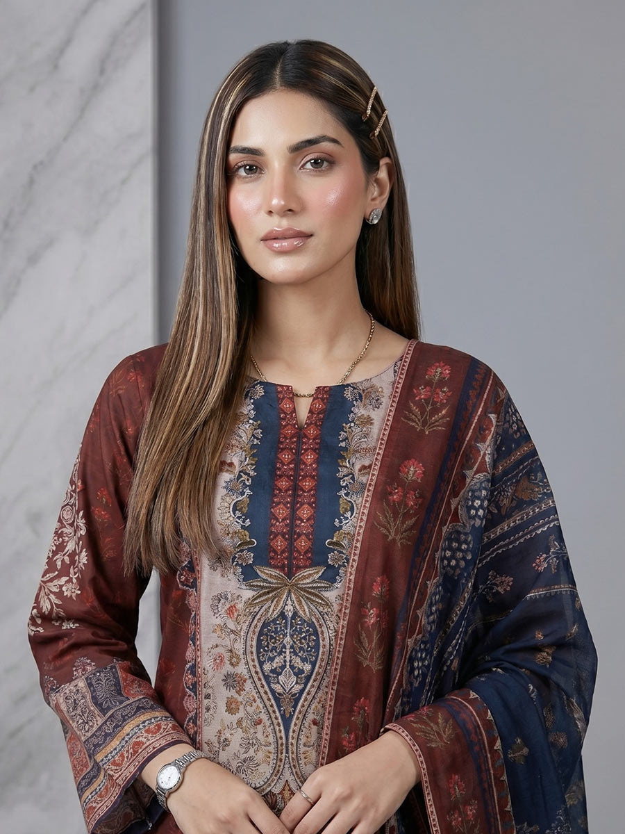 Salitex Unstitched Printed Lawn 3 Piece Suit SSW6U3P413 Summer Collection