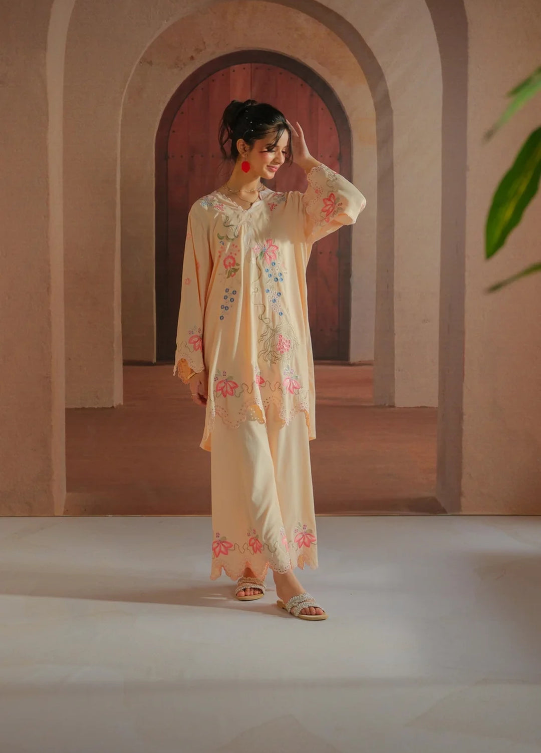 Dhaga Women RTW Embroidered Lawn 2 Piece Suit DHA-HEAT - Casual Collection