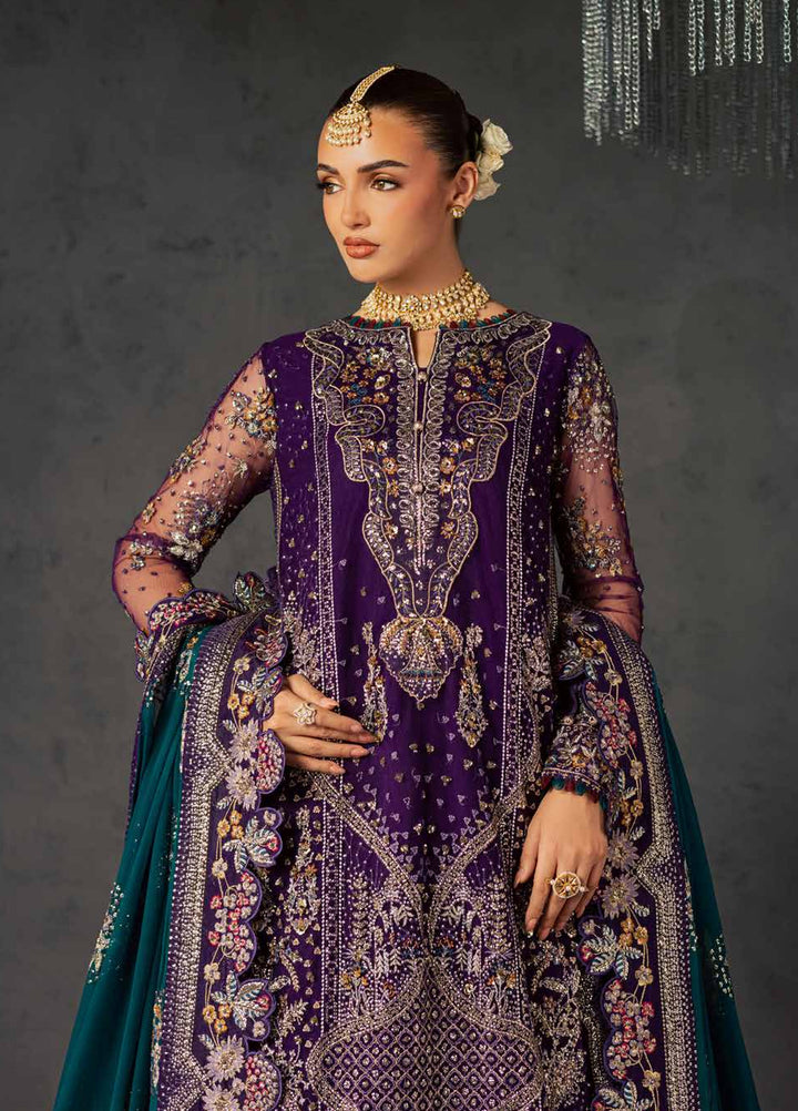 Muse Formal by Nureh Unstitched Embroidered Chiffon 3 Piece Suit NU26UMF NFM-06 - Wedding Collection