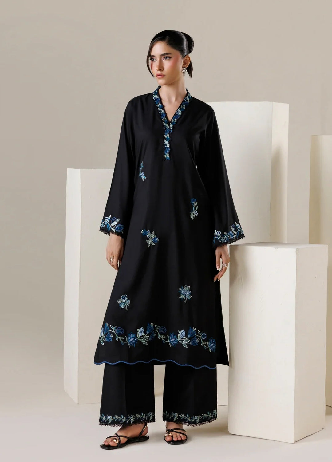 Azure Women RTW Embroidered Poly Co-Ord Sets Suit Nyx - Casual Collection
