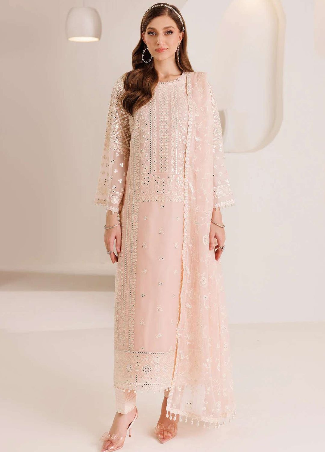 Alizeh Fashion Unstitched Embroidered Chiffon 3 Piece Suit AF26UCF AF-DHG-5029-Miksha - Festive Collection