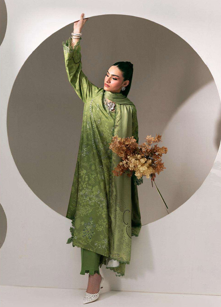 Q prints by Qalamkar Unstitched Embroidered Slub Linen 3 Piece Suit QLK26ULQ Nazia QPW-03A - Winter Collection