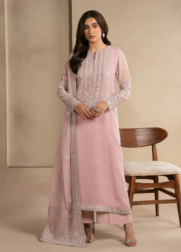 Xenia Formals Unstitched Embroidered Chiffon 3 Piece Suit XF-1289 Nila - Festive Collection