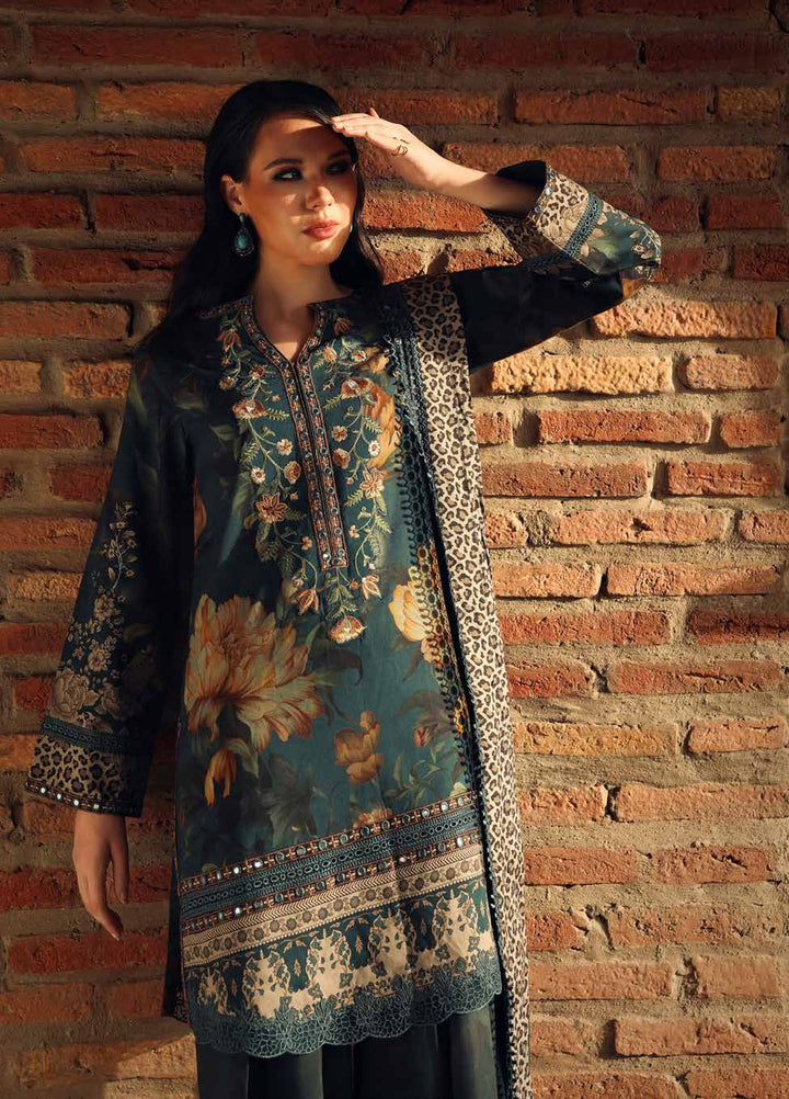 Combination by Charizma Unstitched Embroidered Linen 3 Piece Suit CHR26UCL CCW7-09 - Casual Collection