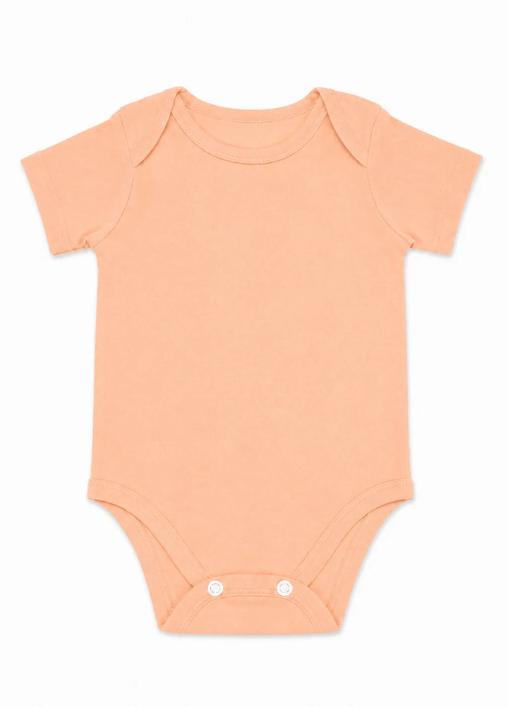 Lambkin Kids RTW Solids Cotton 1 Piece Peach - Casual Collection