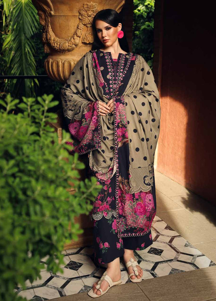 Combination by Charizma Unstitched Embroidered Linen 3 Piece Suit CHR26UCL CCW7-08 - Casual Collection