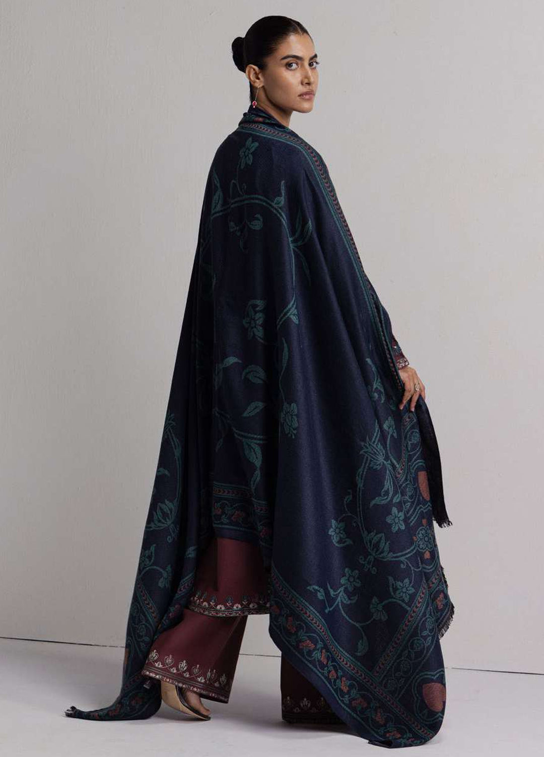 Coco by Zara Shahjahan Unstitched Khaddar 3 Piece Suit CZS26UKW SARD 1A - Winter Collection