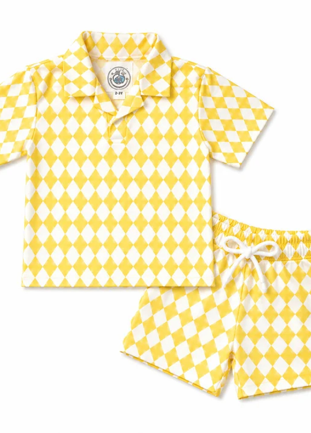 BabyCo Kids RTW Printed Cotton Co-Ord Sets Suit Lemon Sorbet Unisex - Casual Collection
