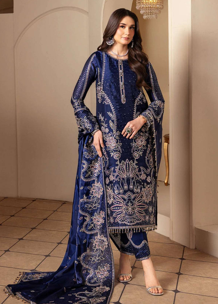 Alizeh Fashion Unstitched Embroidered Chiffon 3 Piece Suit AF26UCF AF-SS-2238-Bano - Festive Collection