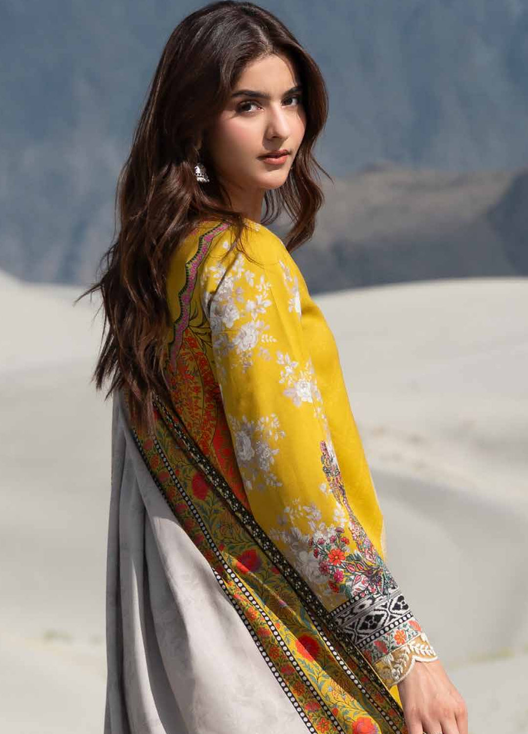 Aniiq by Charizma Unstitched Embroidered Linen 3 Piece Suit CHR26UAL ANW7-20 - Casual Collection