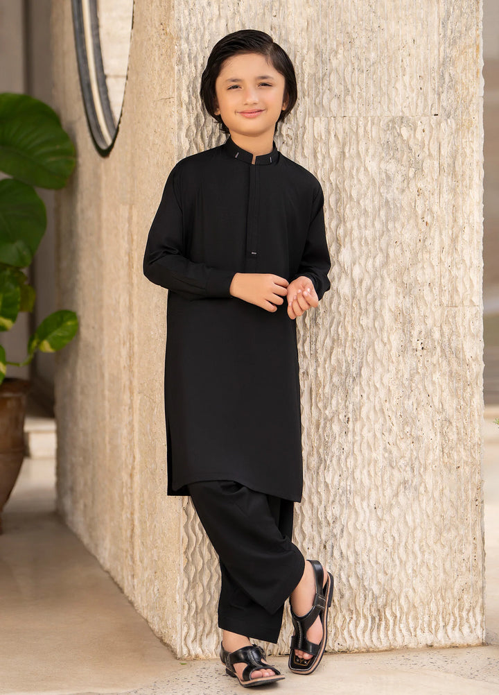 Buraq Boys RTW Solids Wash N Wear Kurta Shalwar Suit Yahya Casual Collection