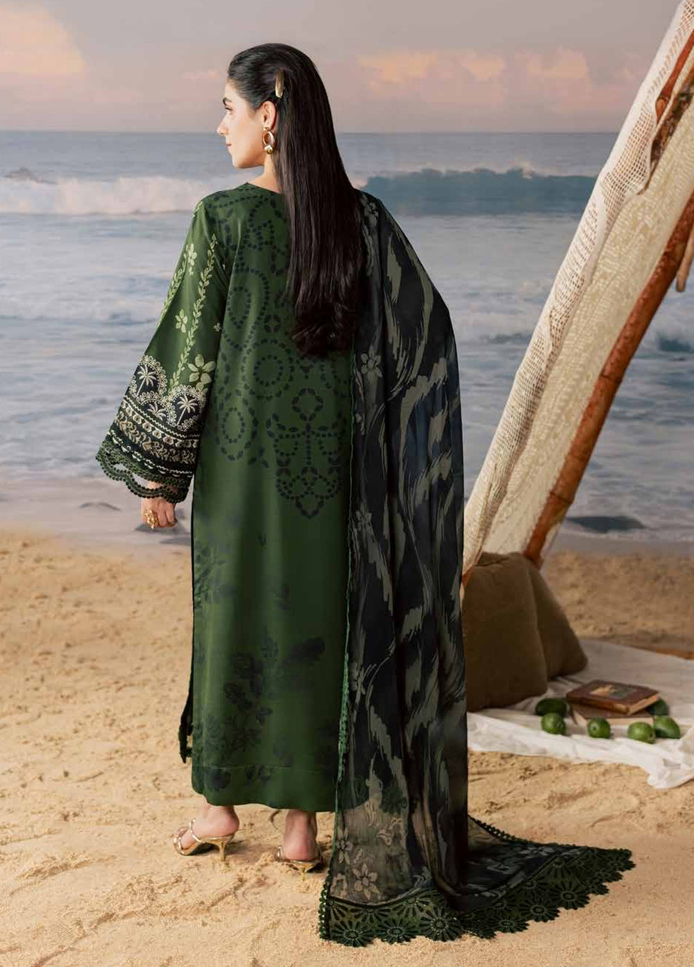 Daily Delights by Nureh Unstitched Embroidered Viscose Slub 3 Piece Suit NU26UDD DD-41 - Casual Collection