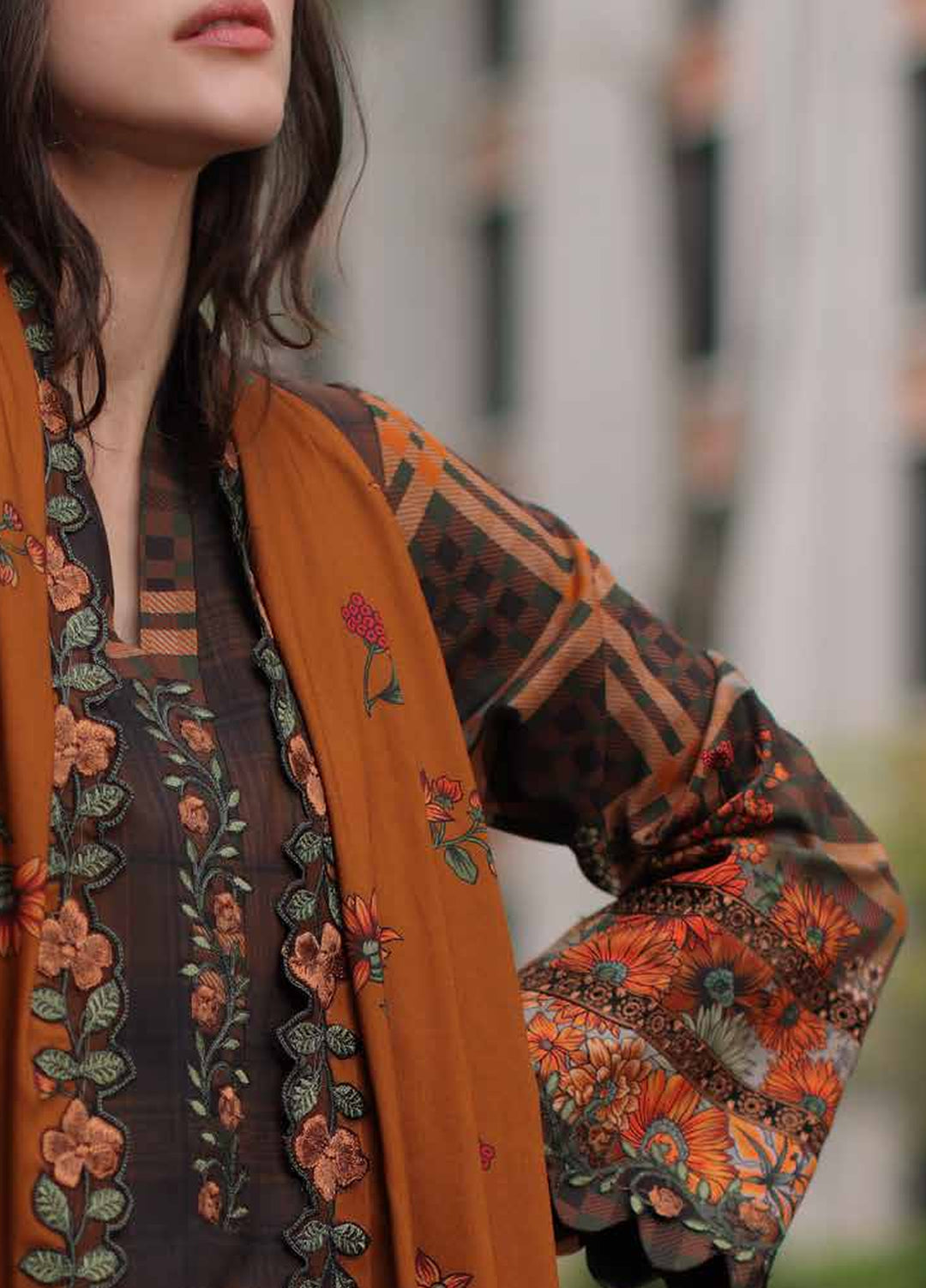Aniiq by Charizma Unstitched Embroidered Linen 3 Piece Suit CHR26UAL ANW7-15 - Casual Collection