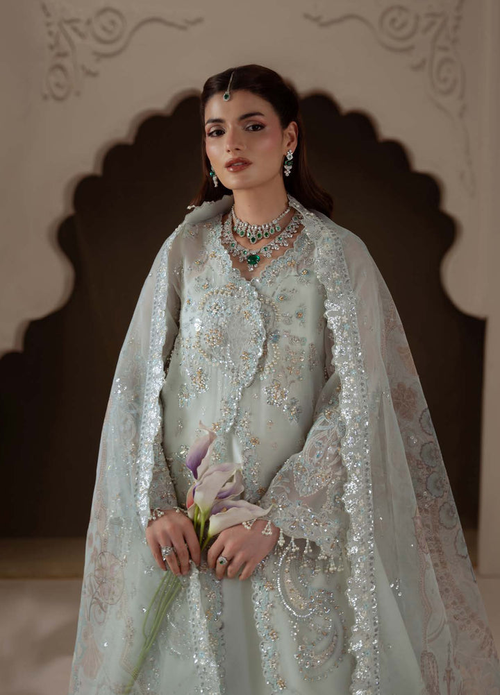 Ember by Aylin Unstitched Embroidered Organza 3 Piece Suit AY26UEW Celeste - Wedding Collection