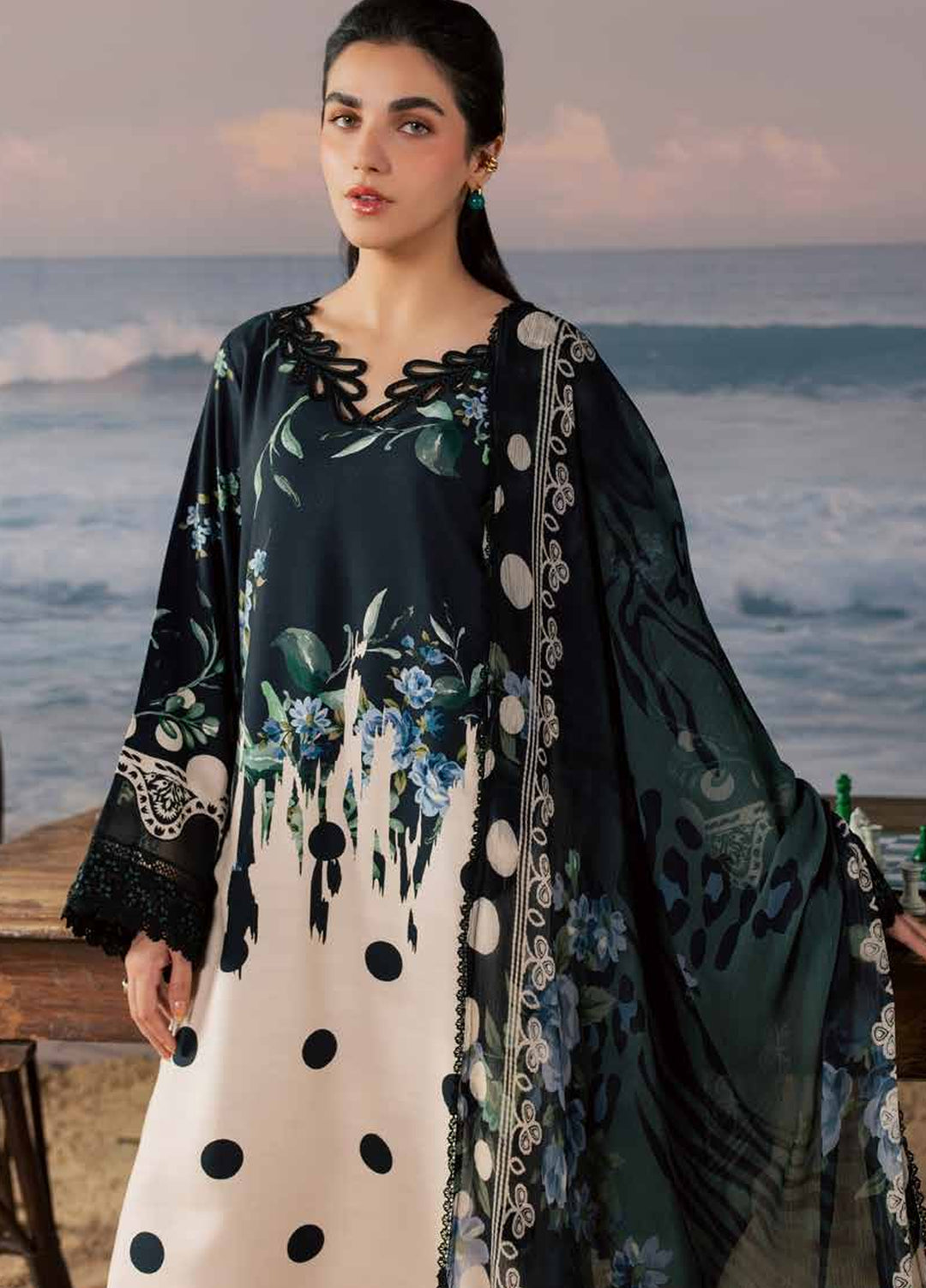 Daily Delights by Nureh Unstitched Embroidered Viscose Slub 3 Piece Suit NU26UDD DD-39 - Casual Collection