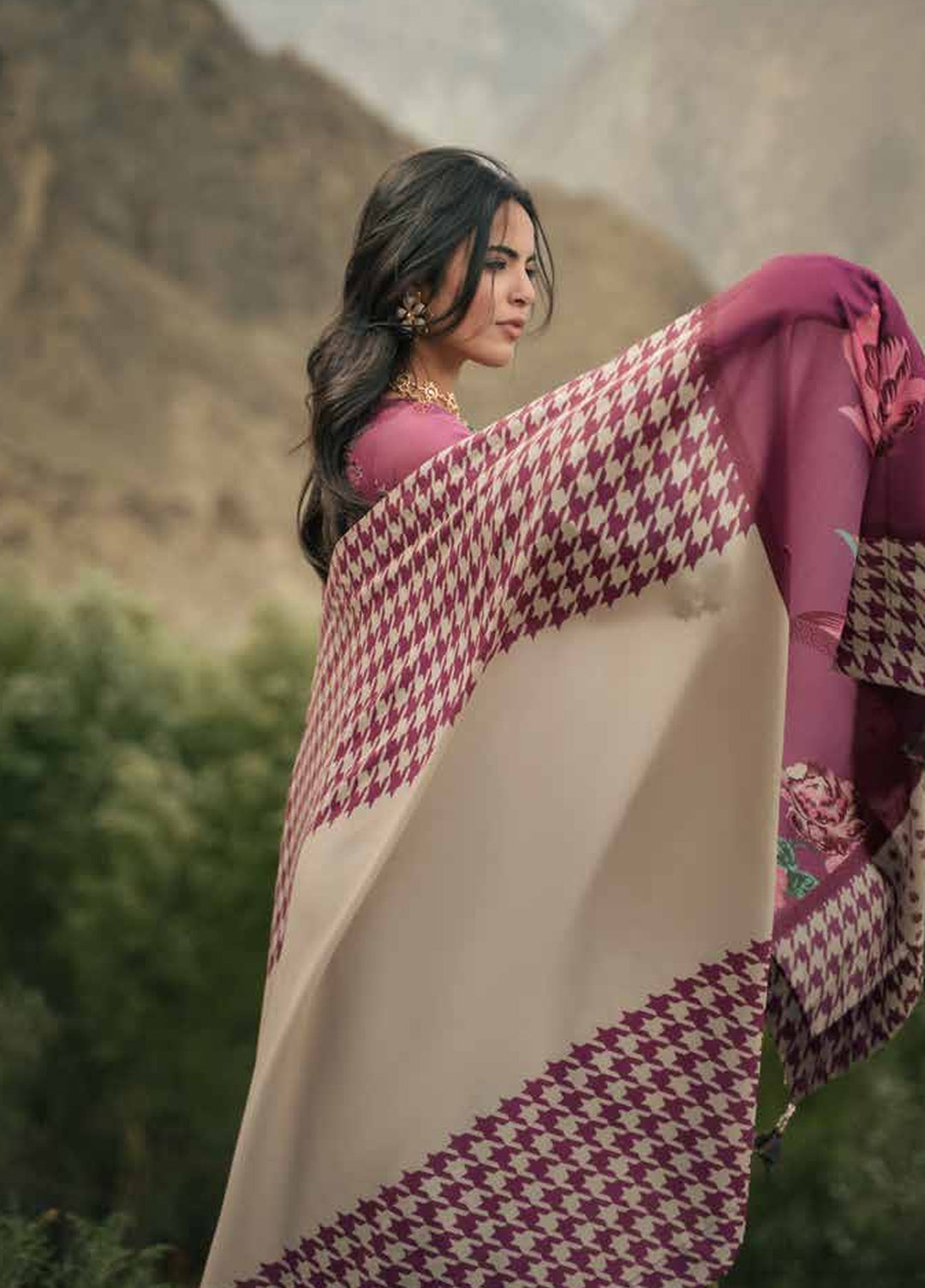 Poshima by Charizma Unstitched Peach Leather 3 Piece Suit CHR26UPP PSW6-13 - Casual Collection
