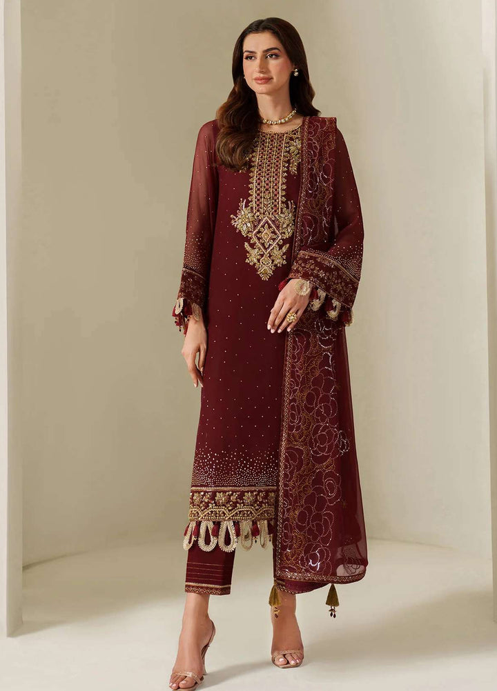 Alizeh Fashion Unstitched Embroidered Chiffon 3 Piece Suit AF26UCF AF-HM-4047-Kavya - Festive Collection