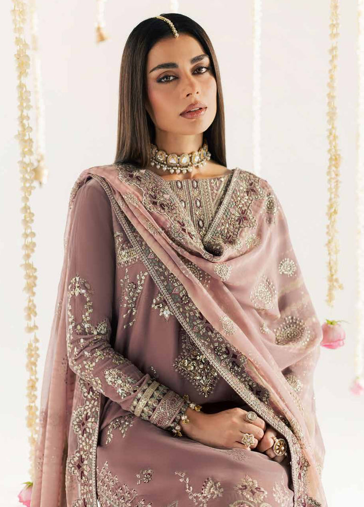 Maya by Nureh Unstitched Embroidered Velvet 3 Piece Suit NU26UMV NW-135 - Wedding Collection