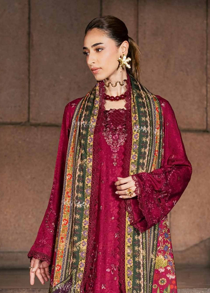 Maya by Nureh Unstitched Embroidered Jacquard Linen 3 Piece Suit NU26UMLJ NW-130 - Festive Collection