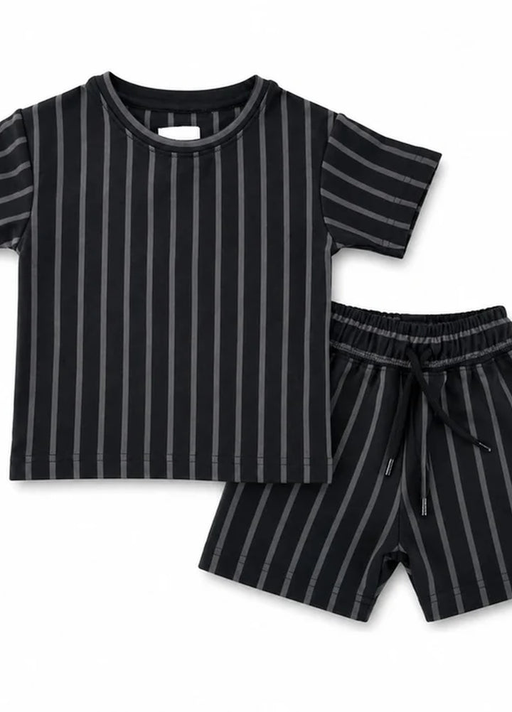 BabyCo Kids RTW Printed Cotton Co-Ord Sets Suit Capri Stripe Lounge - Casual Collection