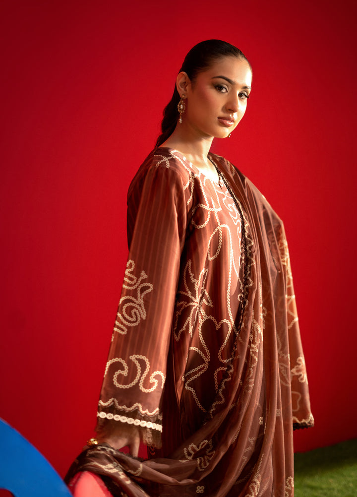 Marine by Rashid Textiles Unstitched Printed Luxury Silk 3 Piece Suit RT26USM D-3902 - Winter Collection