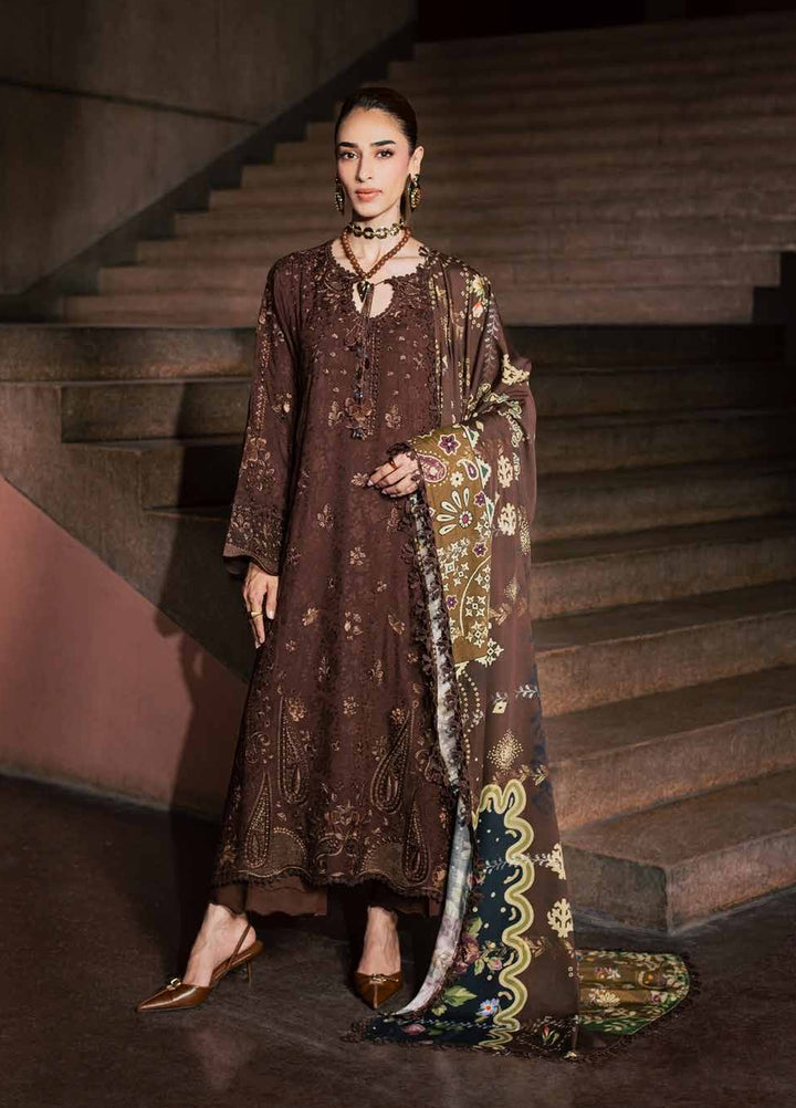 Maya by Nureh Unstitched Embroidered Jacquard Linen 3 Piece Suit NU26UMLJ NW-131 - Festive Collection