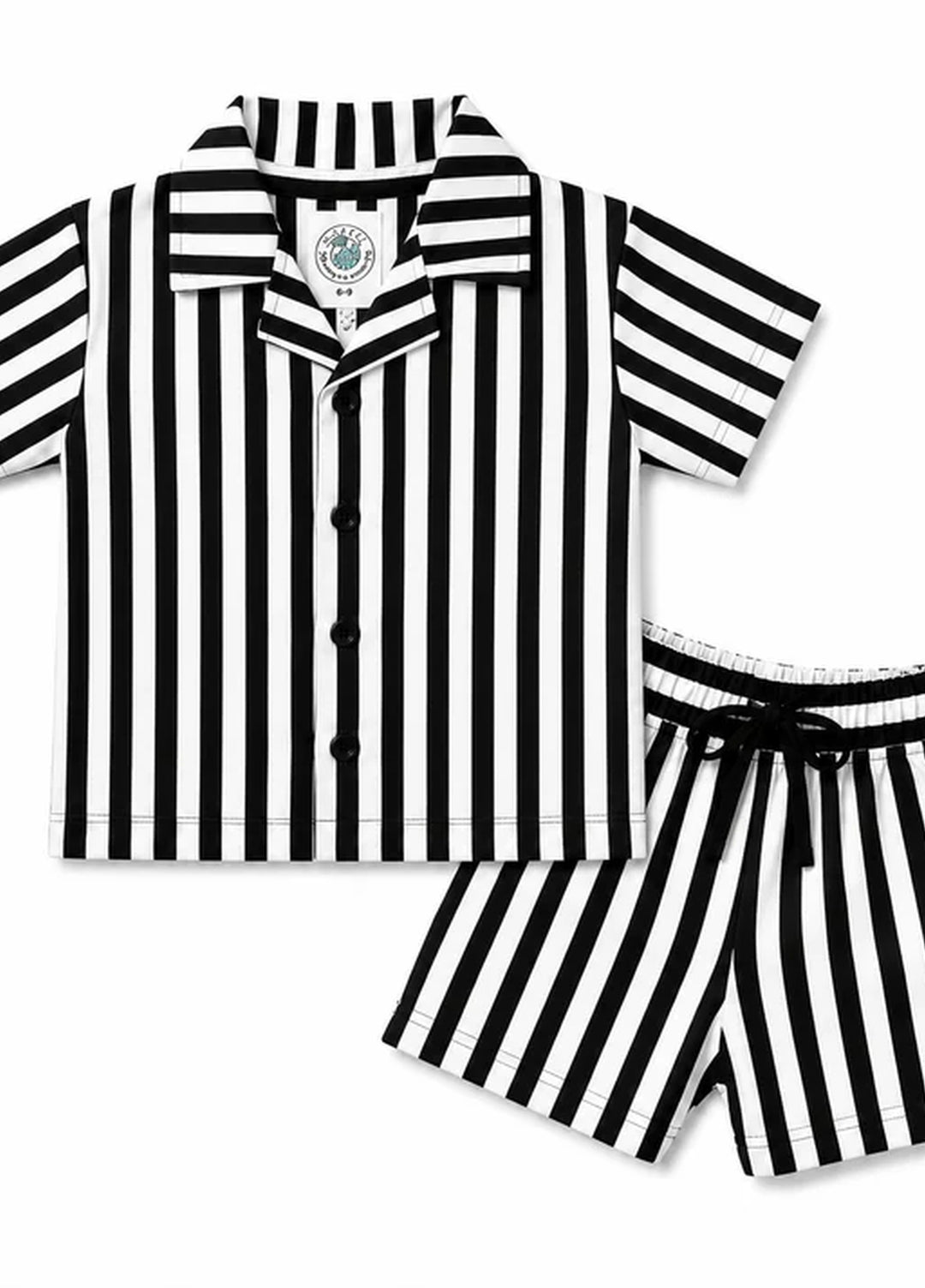 BabyCo Kids RTW Printed Cotton Co-Ord Sets Suit Monochrome Stripe Resort - Casual Collection