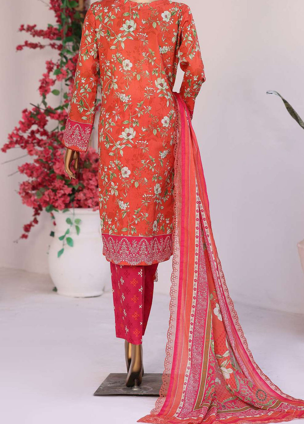 Satranga by HZ Textiles Unstitched Printed Lawn 3 Piece Suit HZ26USL SEC-1179 - Casual Collection