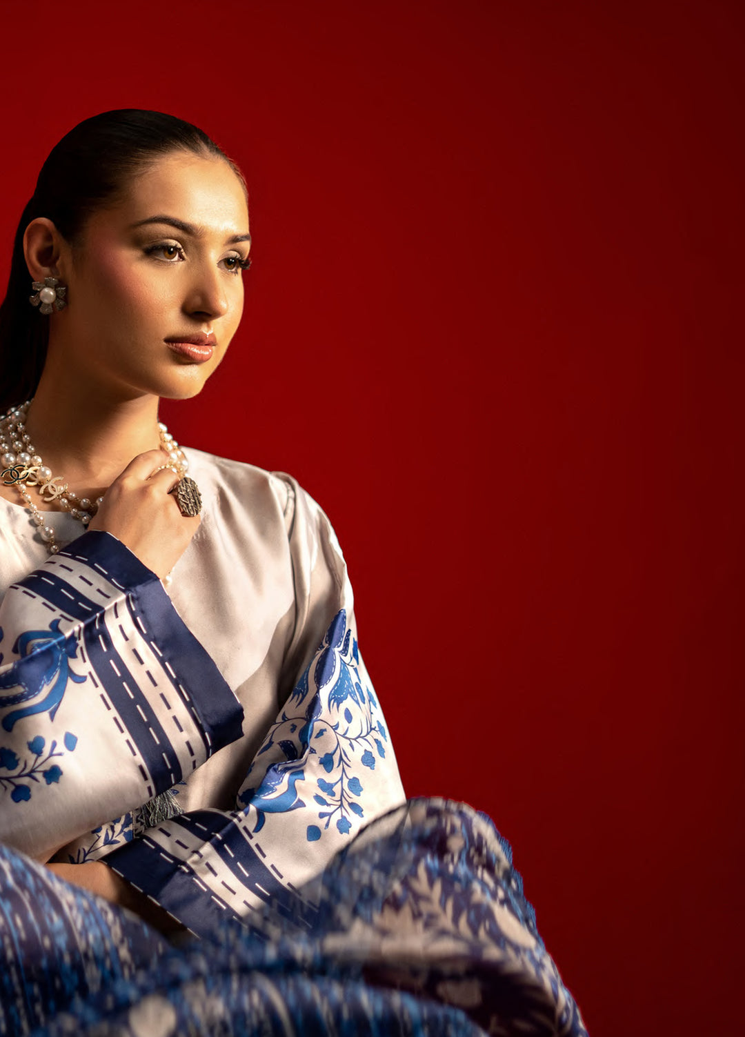 Marine by Rashid Textiles Unstitched Printed Luxury Silk 3 Piece Suit RT26USM D-3909 - Winter Collection