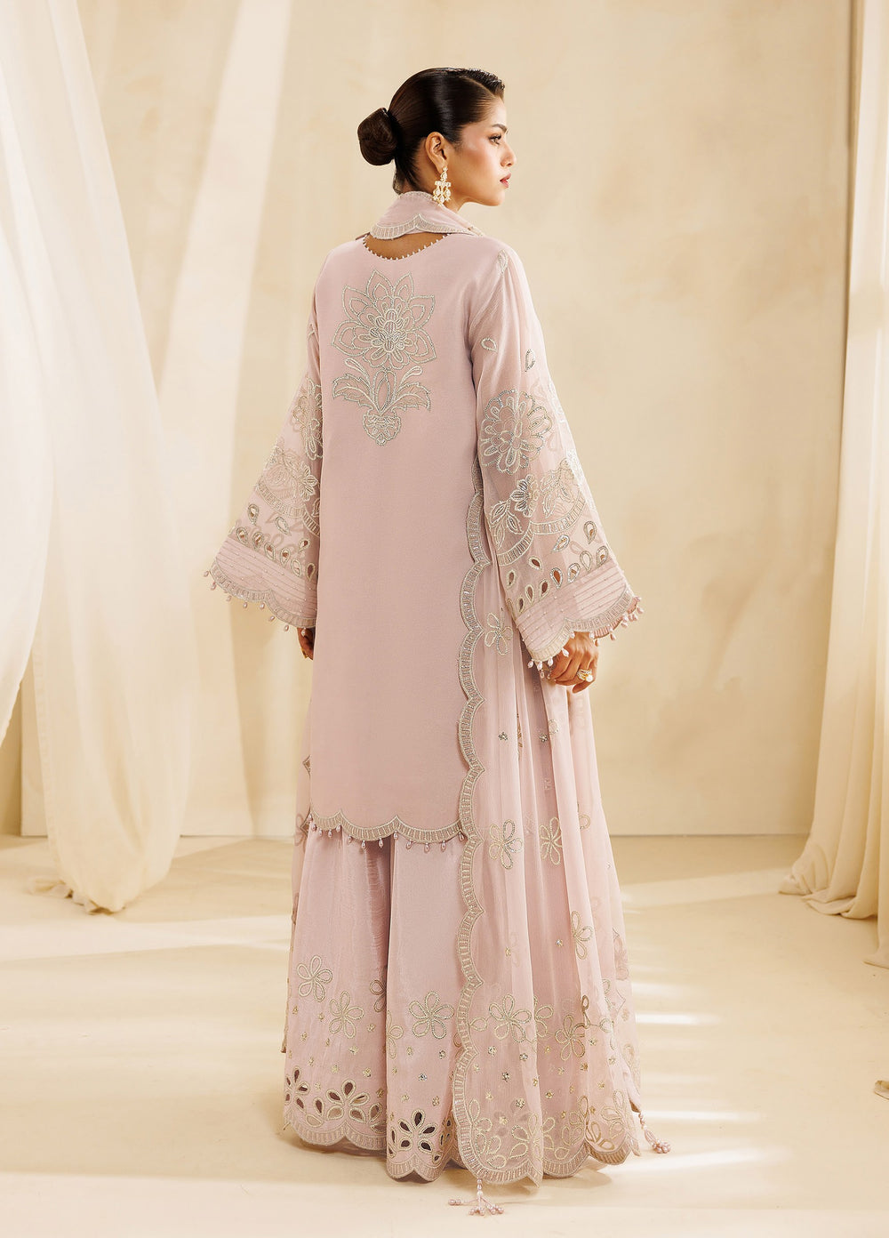 Sireine by Alizeh Fashion Unstitched Embroidered Chiffon 3 Piece Suit AF26UCS AF-CH-2296-ROSAIR - Festive Collection