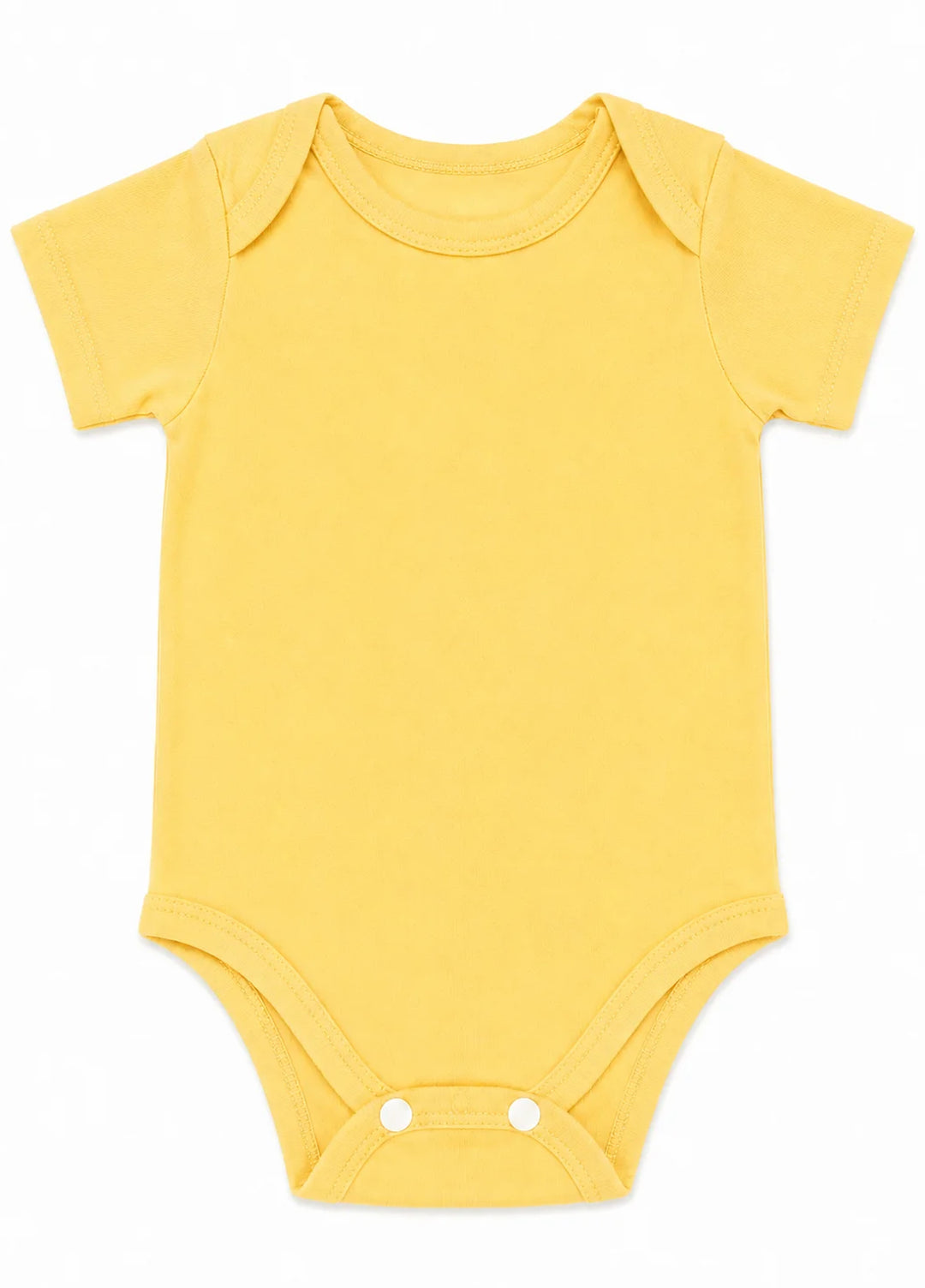 Lambkin Kids RTW Solids Cotton 1 Piece Yellow - Casual Collection