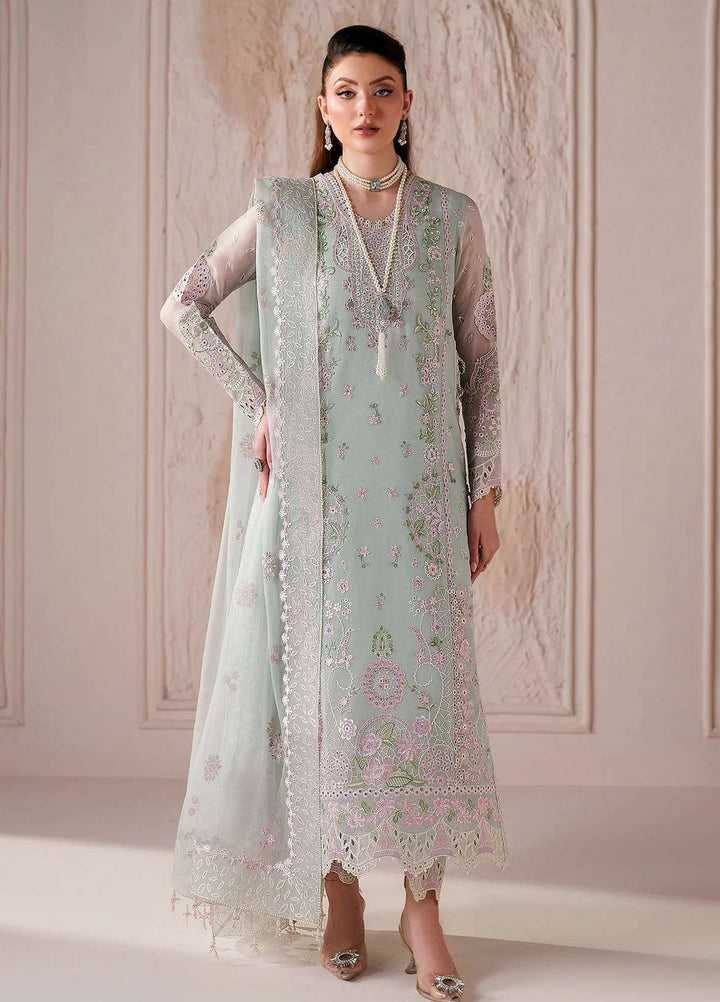 Alizeh Fashion Unstitched Embroidered Chiffon 3 Piece Suit AF26UCF AF-BDHG-5040-Nayla - Festive Collection