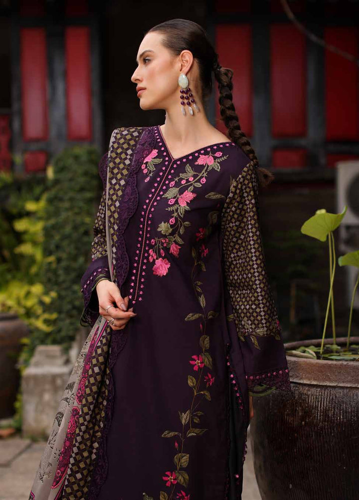 Combination by Charizma Unstitched Embroidered Linen 3 Piece Suit CHR26UCL CCW7-05 - Casual Collection
