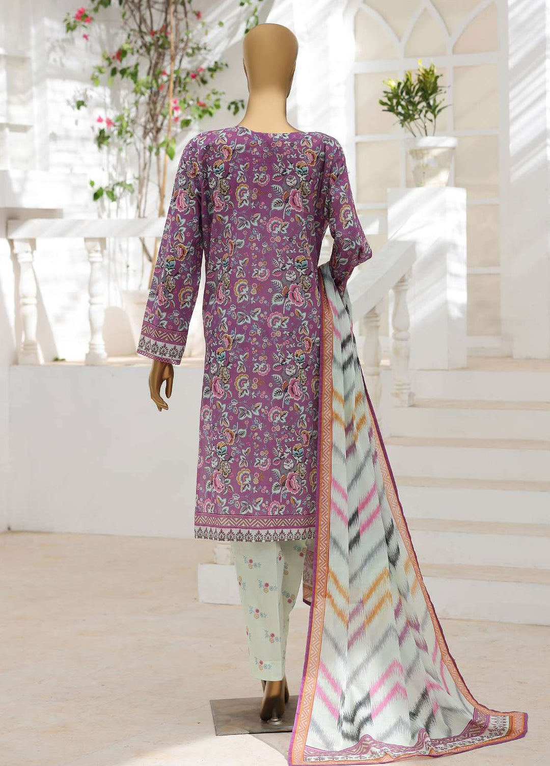 Zouk by HZ Textiles Unstitched Printed Lawn 3 Piece Suit HZ26UZL ZEC-1172 - Casual Collection