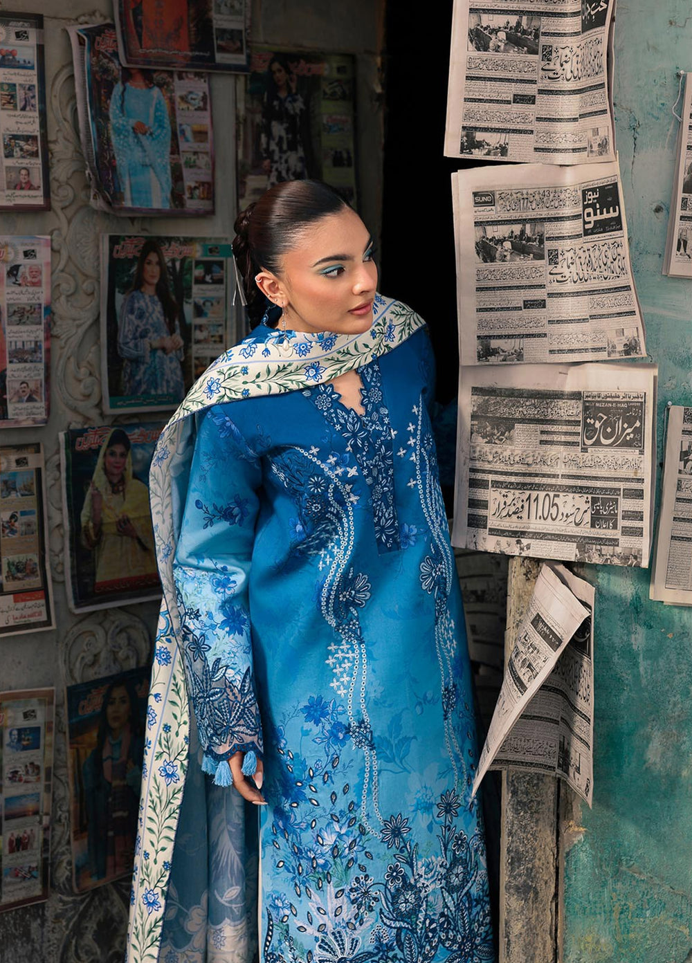 Nissa by RajBari Unstitched Embroidered Viscose 3 Piece Suit RB26UNV D-02 - Winter Collection