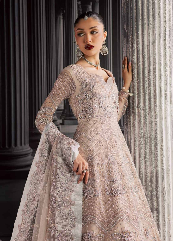 Muse Formal by Nureh Unstitched Embroidered Net 3 Piece Suit NU26UMF NFM-04 - Wedding Collection