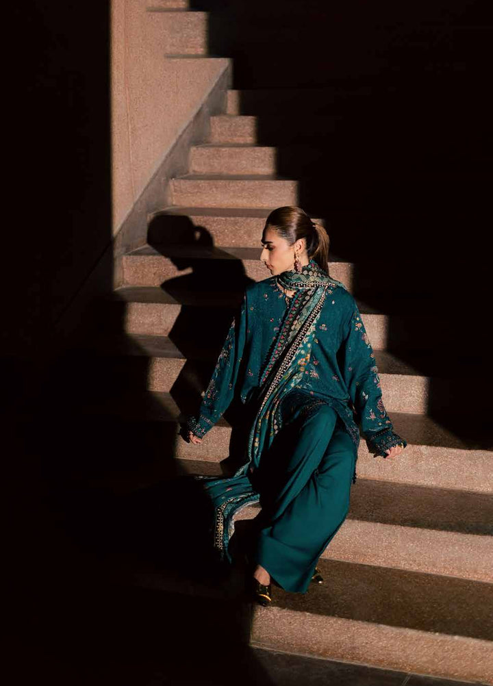 Maya by Nureh Unstitched Embroidered Jacquard Linen 3 Piece Suit NU26UMLJ NW-126 - Festive Collection