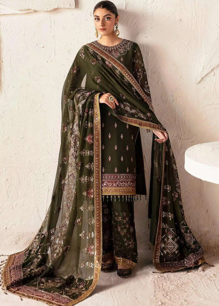Alizeh Fashion Unstitched Embroidered Chiffon 3 Piece Suit AF26UCF AF-CH-2169-Kanza - Festive Collection
