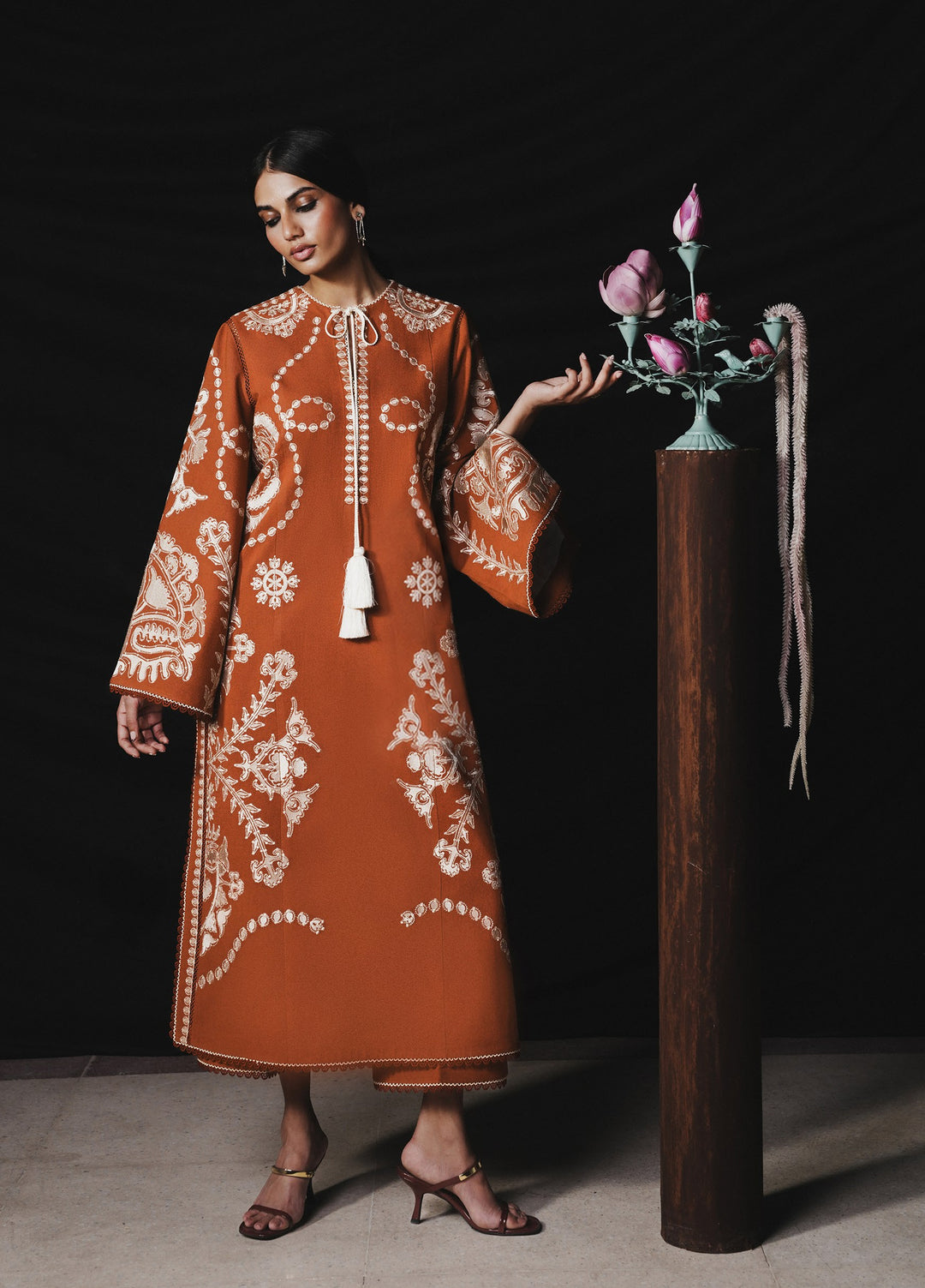 Jugnu by Hussain Rehar Unstitched Embroidered Karandi 3 Piece Suit HR26UJK Tazetta - Winter Collection