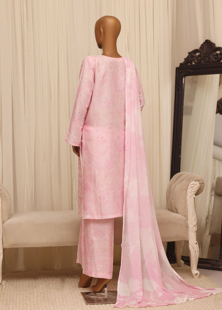 Majestic by HZ Textiles RTW Embroidered Raw Silk 3 Piece Suit HZ26RSM Blossom XRPE-3P-001 - Casual Collection