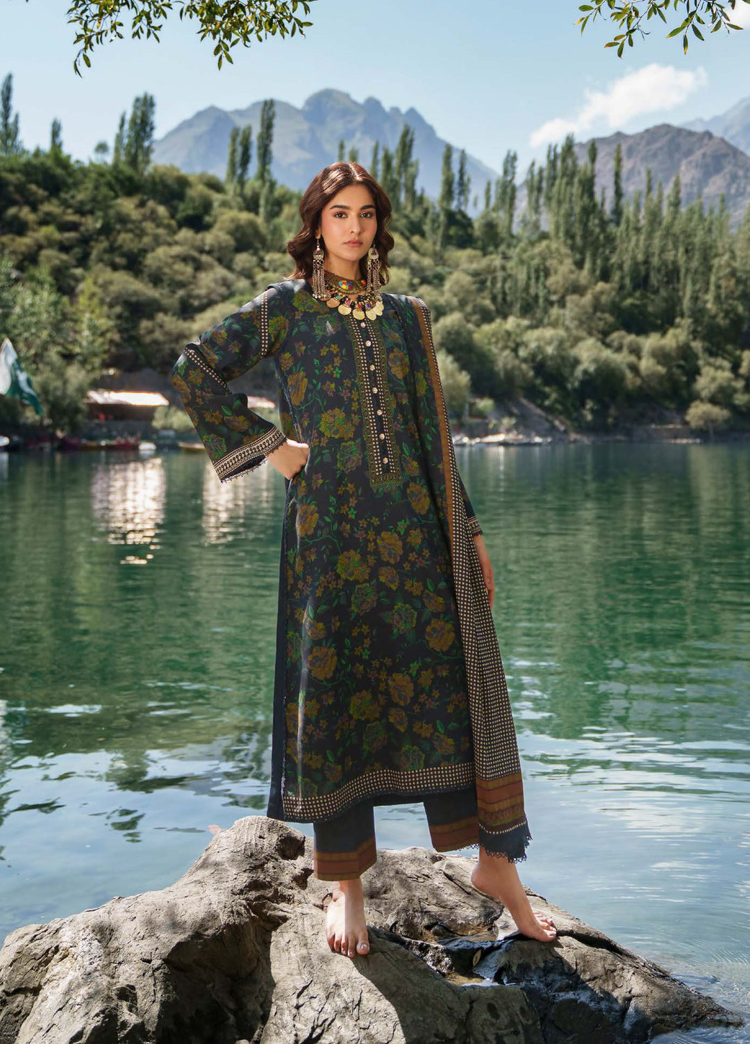 C Prints by Charizma Unstitched Printed Staple 3 Piece Suit CHR26ULP CPW6-02 - Casual Collection