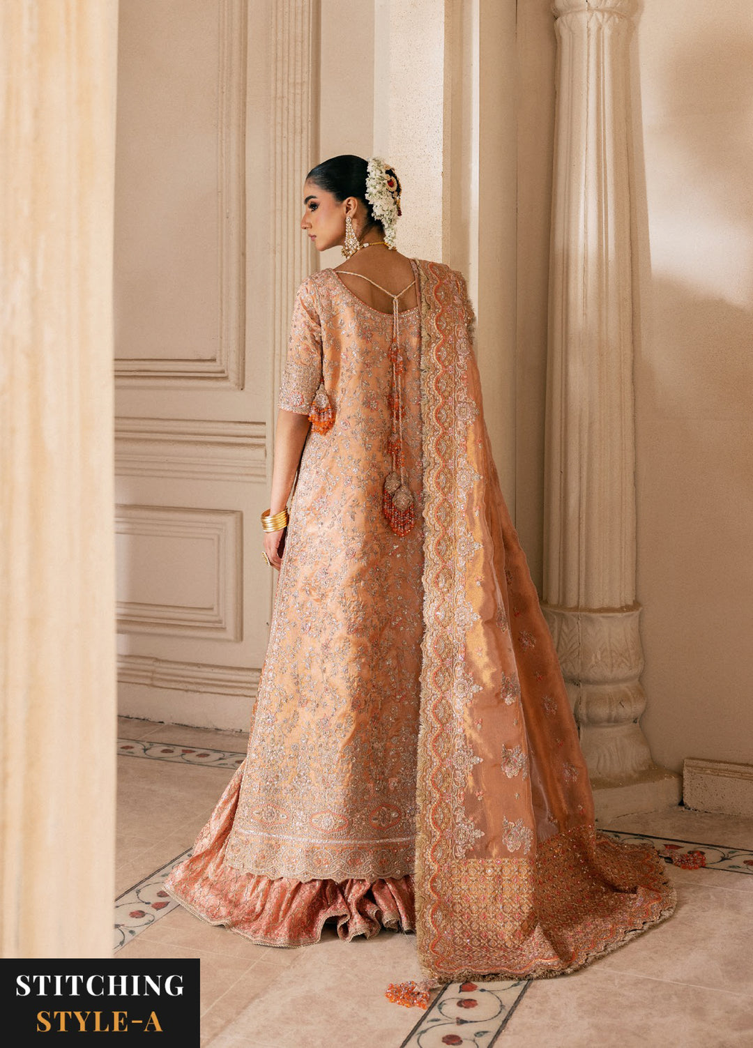 AIK Atelier Unstitched Embroidered Tissue 3 Piece Suit AIK26UAW D-02 - Wedding Collection