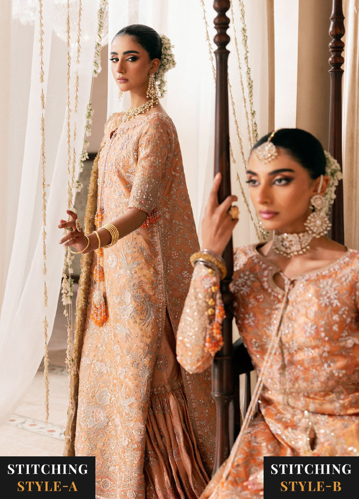 AIK Atelier Unstitched Embroidered Tissue 3 Piece Suit AIK26UAW D-02 - Wedding Collection
