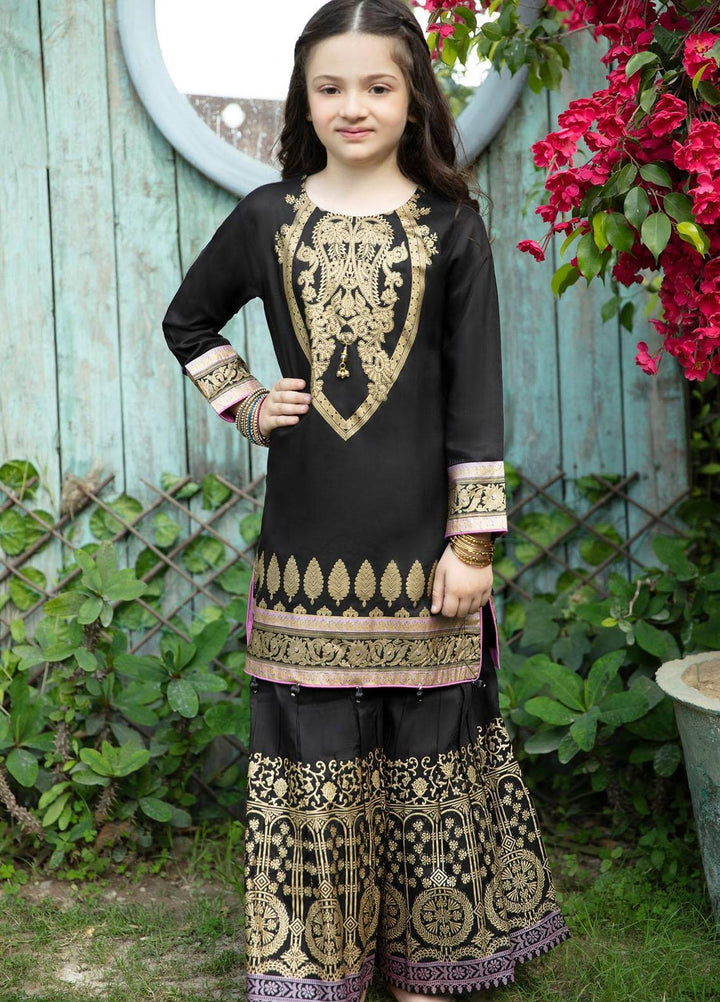 Garnet Clothing Lawn Fancy Girls 2 Piece Suit -  KIWI