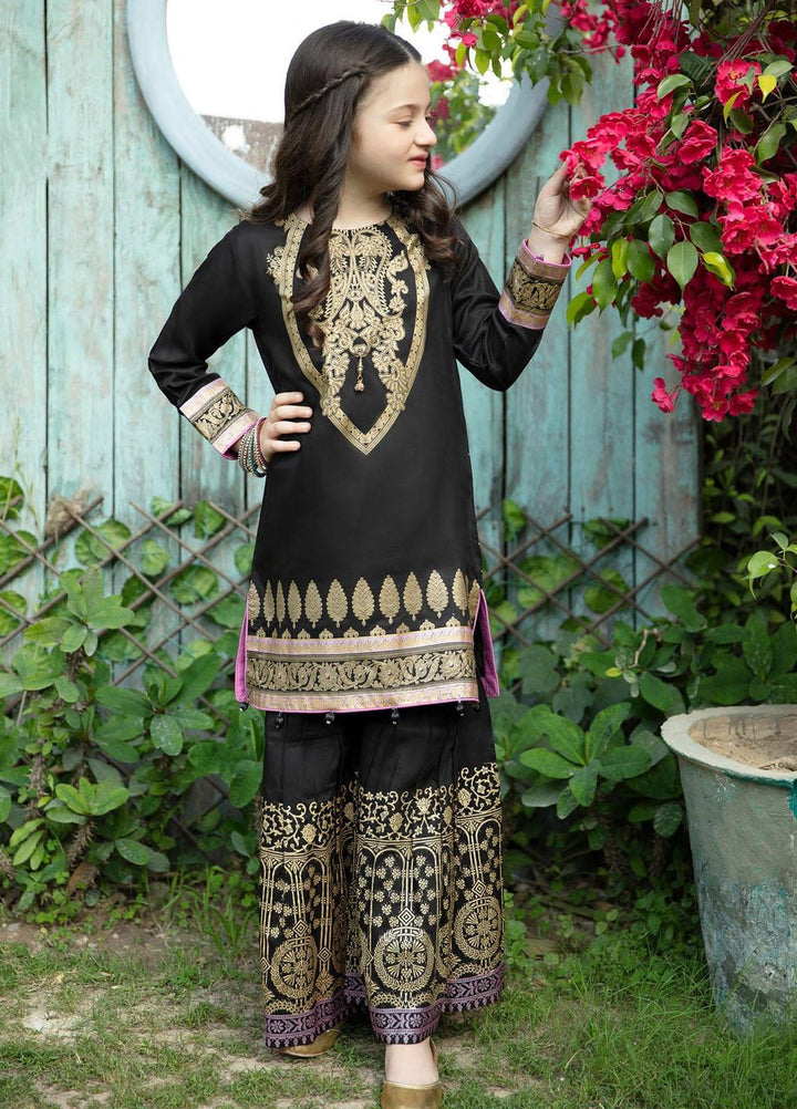 Garnet Clothing Lawn Fancy Girls 2 Piece Suit -  KIWI