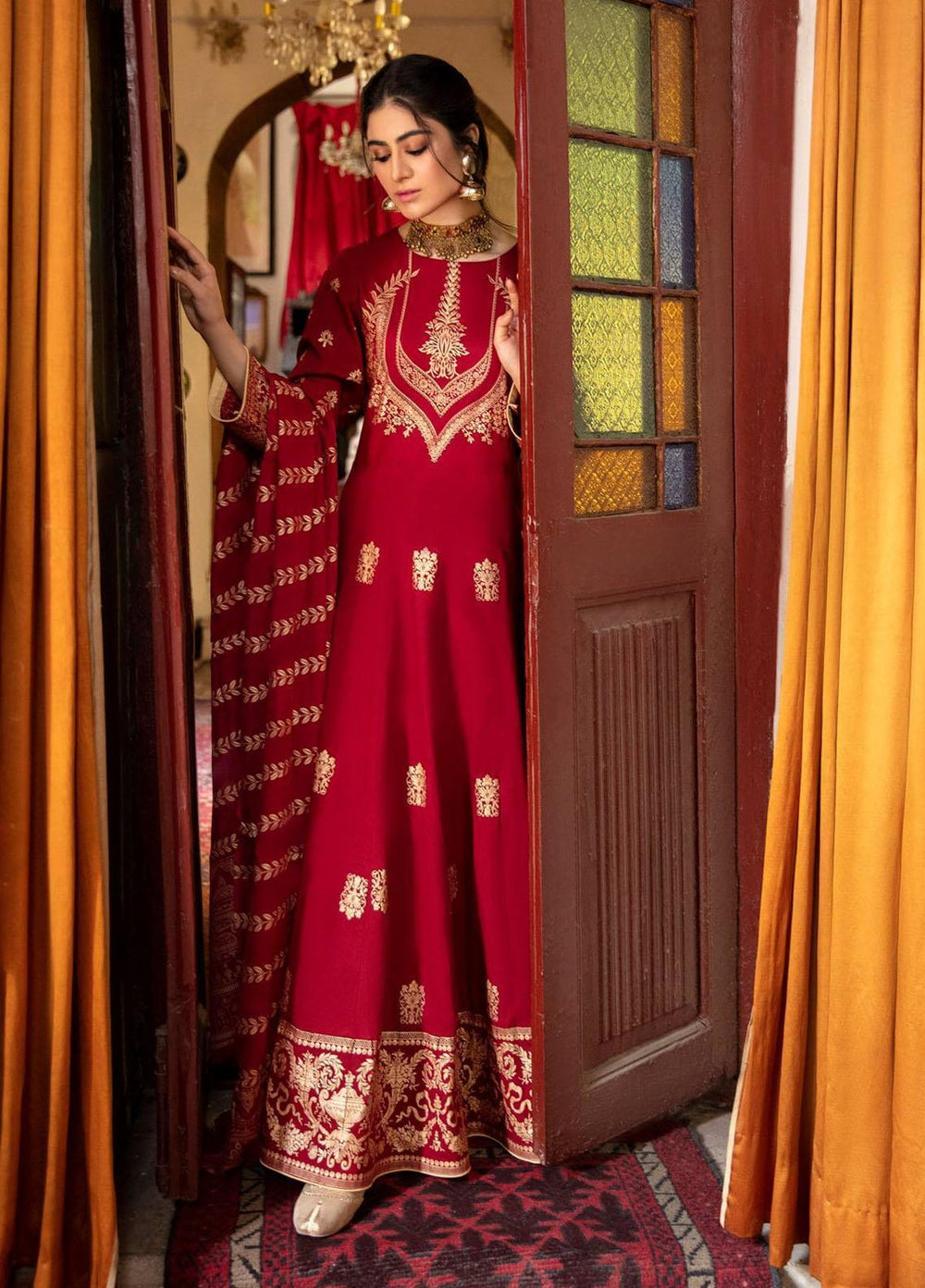 Garnet Clothing Pret Luxury Pret Screen Printed Lawn Frock RIWAYAT