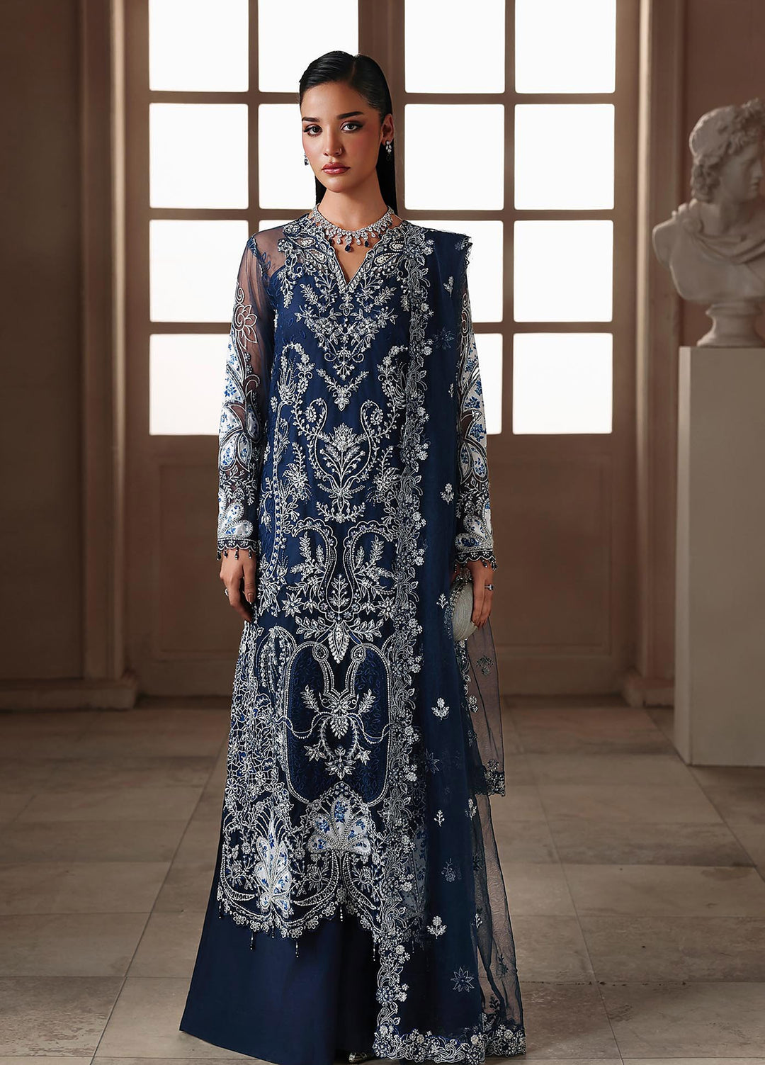Sage by Rajbari Unstitched Embroidered Net 4 Piece Suit RB26SW Serena 02 - Wedding Collection