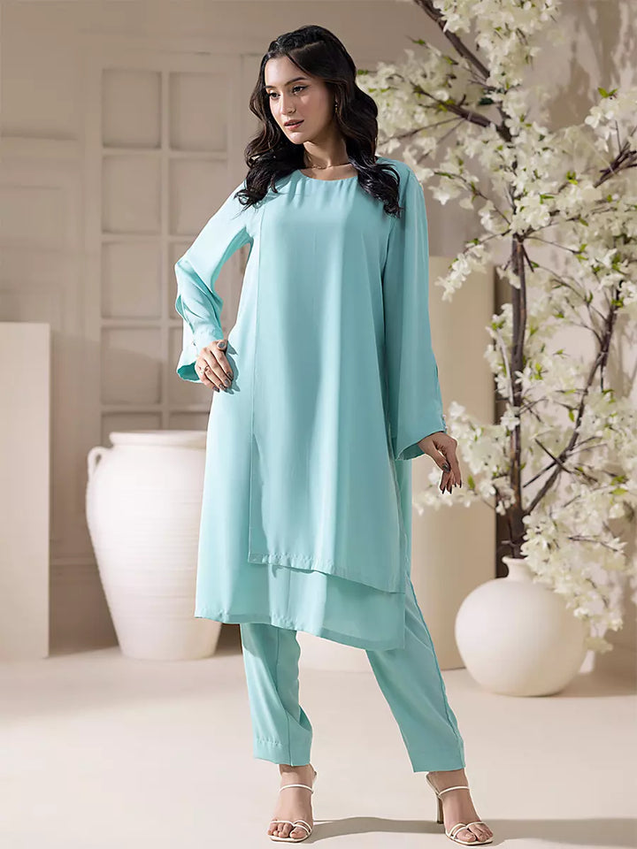 Salitex Women Solids Georgette 2 Piece Suit EUAL2PBC189 - Summer Collection