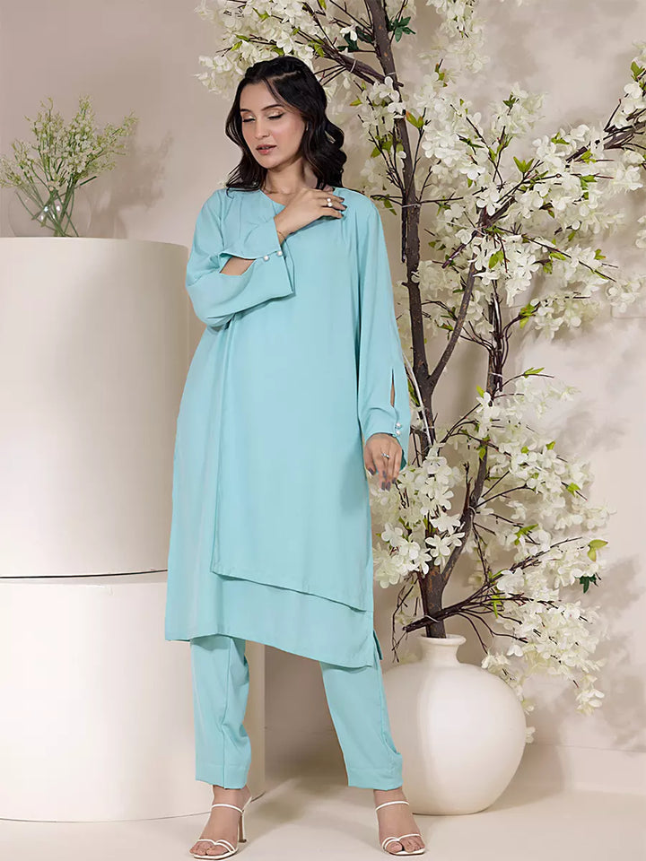 Salitex Women Solids Georgette 2 Piece Suit EUAL2PBC189 - Summer Collection