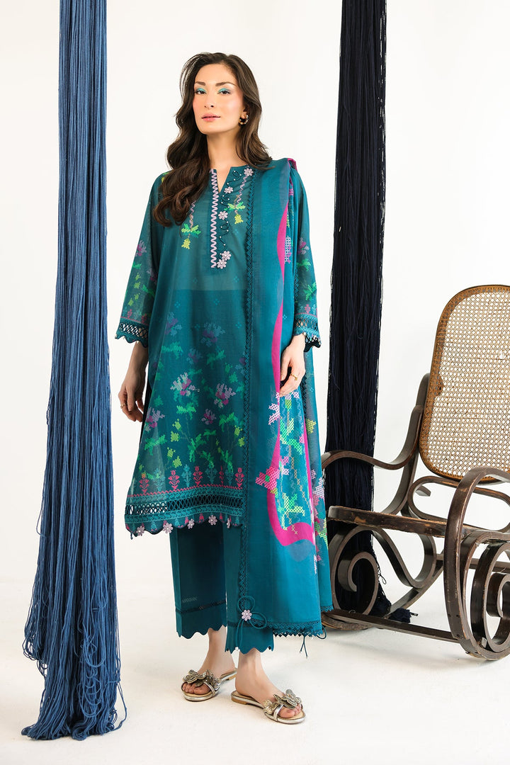 Rhea by Sahar Unstitched Lawn 3 Piece Suit Verdant Muse - Casual Collection